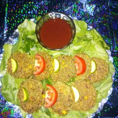 A picture of Sweet and sour multi-flour kebabs.
