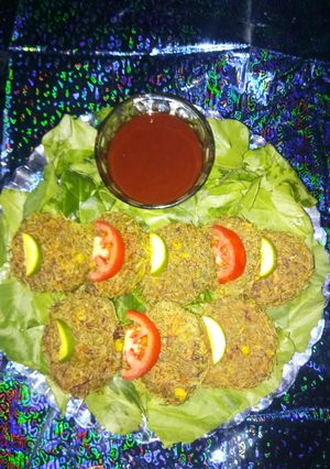 A picture of Sweet and sour multi-flour kebabs.