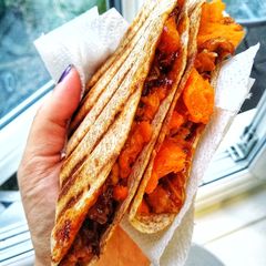 A picture of Sweet BBQ Veggie Pulled 'Pork' Quesadilla (Vegetarian).