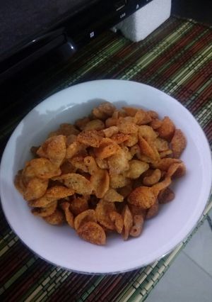 Foto resep Keripik makaroni pedas