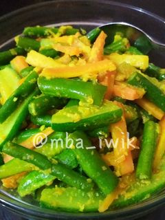 Foto resep Acar kuning wortel, buncis, timun