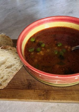 Borsóleves recept fotója