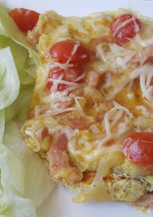 Une photo de Omelette aux lardons et plus