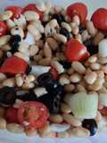 Salade de tomates, haricots blancs et olives 🍅