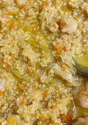 Una foto de Sopa de quinoa