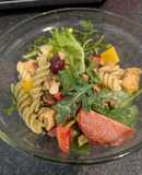 Chicken and bacon pasta salad