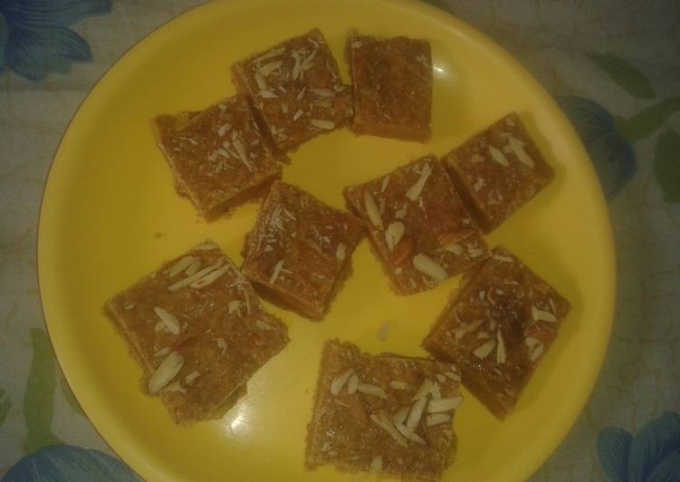 Gram flour burfi