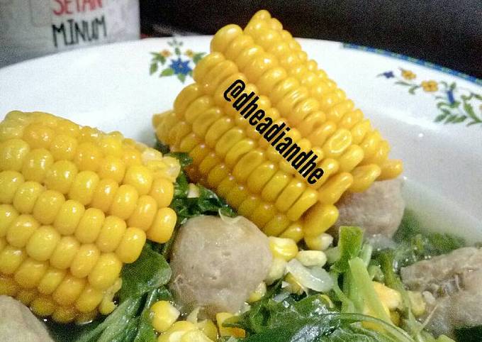 Resep Sayur Bayam Jagung Bakso Oleh Dian Anggraeni Cookpad