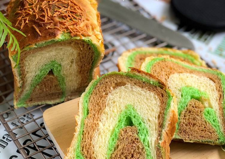 Cara Membuat Roti Tawar Tiga Warna 🍞 Kekinian