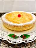 Pastel rústico relleno con “Dulce de batata”