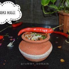 A picture of Cheesy tadka Maggie Recipe.