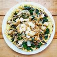 Pizza chapati vegetariana. Saludable, rico y vegetariano!