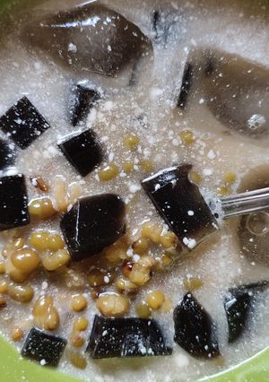 Foto resep Es Bubur Kacang Hijau dan Cincau