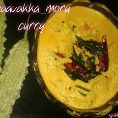 A picture of Paavakka moru curry.