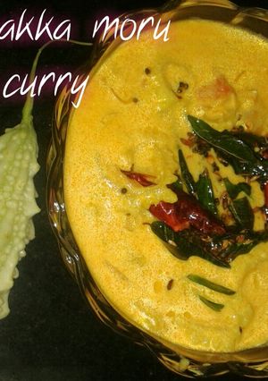 A picture of Paavakka moru curry.