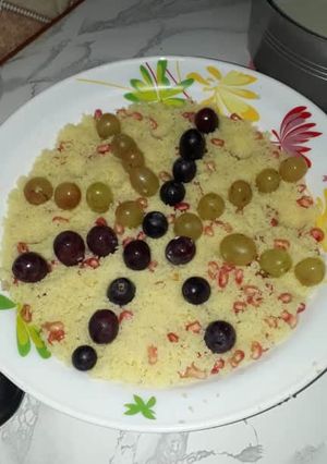 صورة لوصفة بربوشه بالرمان والعنب