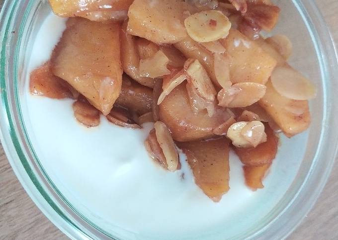 🍏🍎Topping pommes Caramélisées amandes🍎🍏