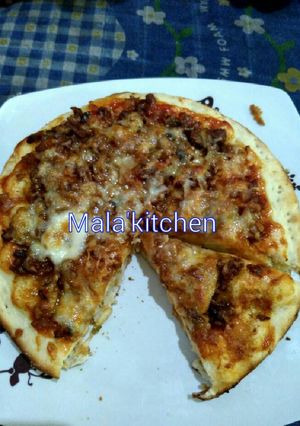 Foto resep Pizza daging mozarella