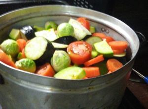 Una foto de Menjunje de verduras vegano