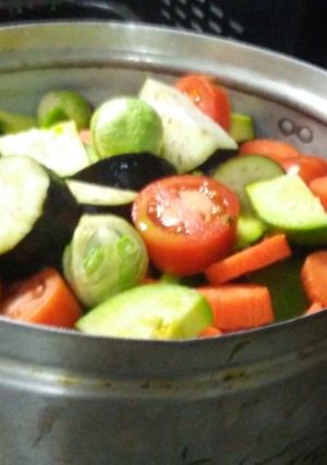 Una foto de Menjunje de verduras vegano