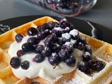 Blaubeer-Waffeln