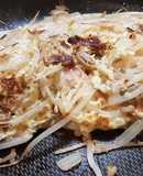 Omelette estilo chino (huevos fu yung) con camarones