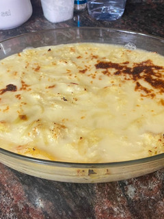 Una foto de Bacalao a la portuguesa con nata