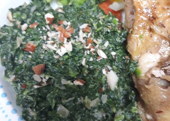 How to Prepare Ultimate Creamy Spinach Amandine