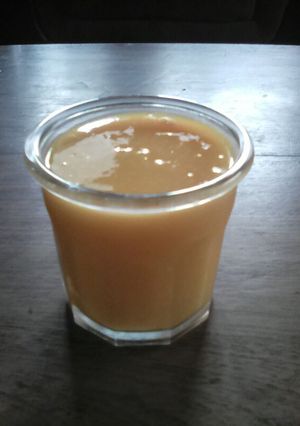 A picture of Mango juice with a twist #4weekschallenge.