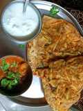 Pyaaz Paratha kachori Style