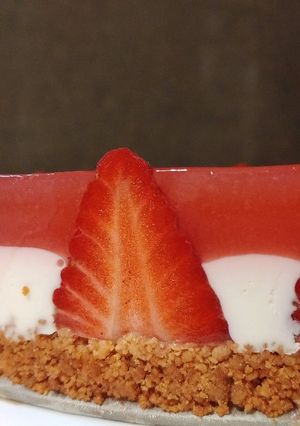 Φωτογραφία της συνταγής Cheese Cake ψυγείου με φράουλα και κρέμα mascarpone