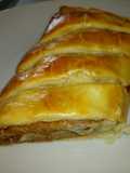 Parma ham and smoked cheese roll up pie