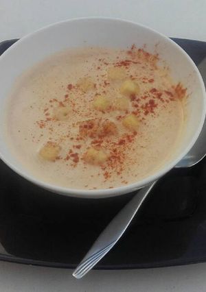 Una foto de Crema de pescado