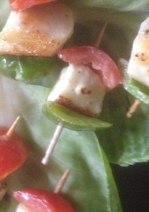 A picture of Lasooni paneer.