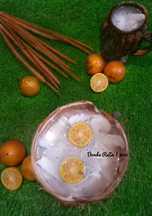 Foto resep Es Kelapa Muda Jeruk