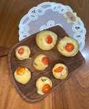 Muffins Salados Rellenos Jamón crudo y tomate