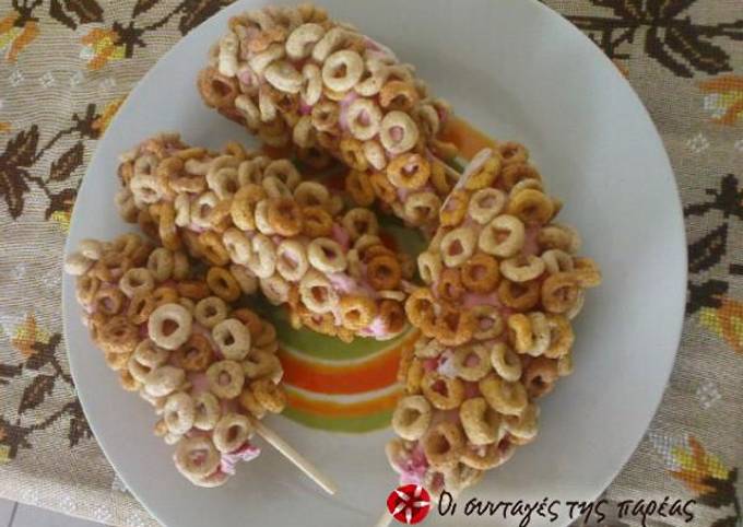κύρια φωτογραφία συνταγής Μπανάνες με cheerios δημητριακά