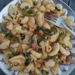 A picture of Veg masala macaroni.