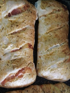 Una foto de Pan casero relleno