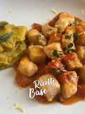 Spezzatino di pesce spada con crema di patate