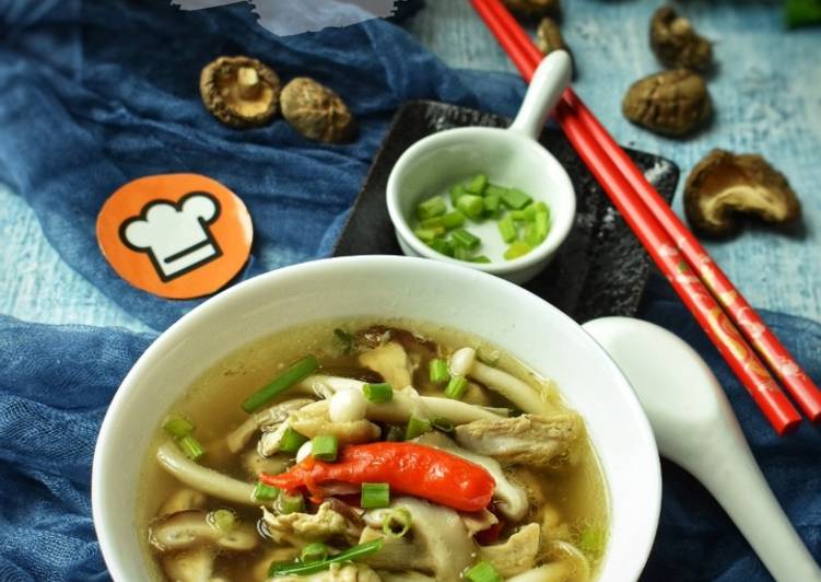 Resep Sup Jamur Ayam Kampung Anti Gagal