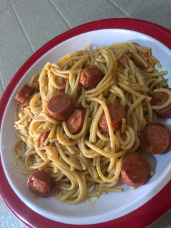 A picture of Sausage in Spaghetti.