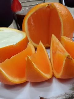 Foto resep Fresh Orange Puding with Vanila Vla