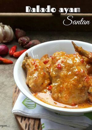 Foto resep Balado ayam santan