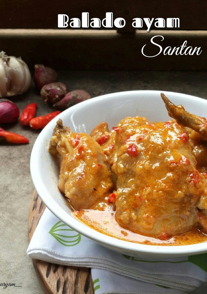 Foto resep Balado ayam santan