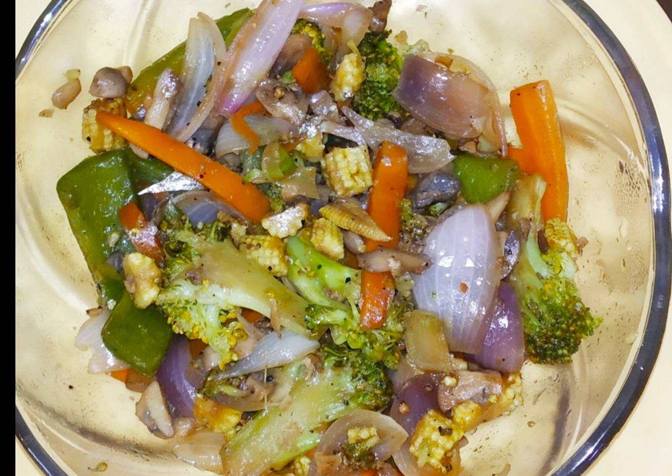 Mixed vegetables stir fry