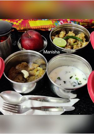 A picture of Fasting Menu In Lunch Box.