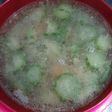 Sup oyong campur udang