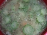 Sup oyong campur udang