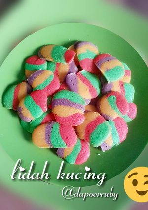 Foto resep Lidah kucing rainbow